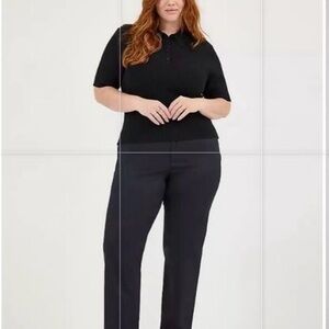 Lee Evolutionary Fit  Women's Relaxed Black New 18 Medium Wrinkle Free Black New